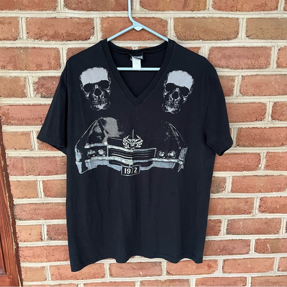 Mosquitohead Tshirt. 1972 cadillac with skulls. XL